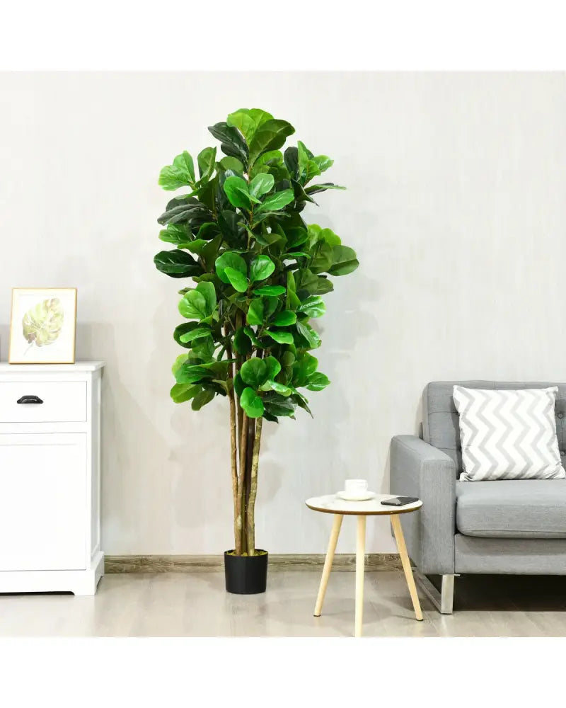 6-Feet Artificial Indoor-Outdoor Home Decorative Planter - Green - Faux Plants