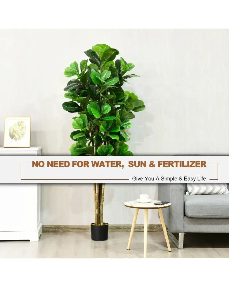 6-Feet Artificial Indoor-Outdoor Home Decorative Planter - Green - Faux Plants