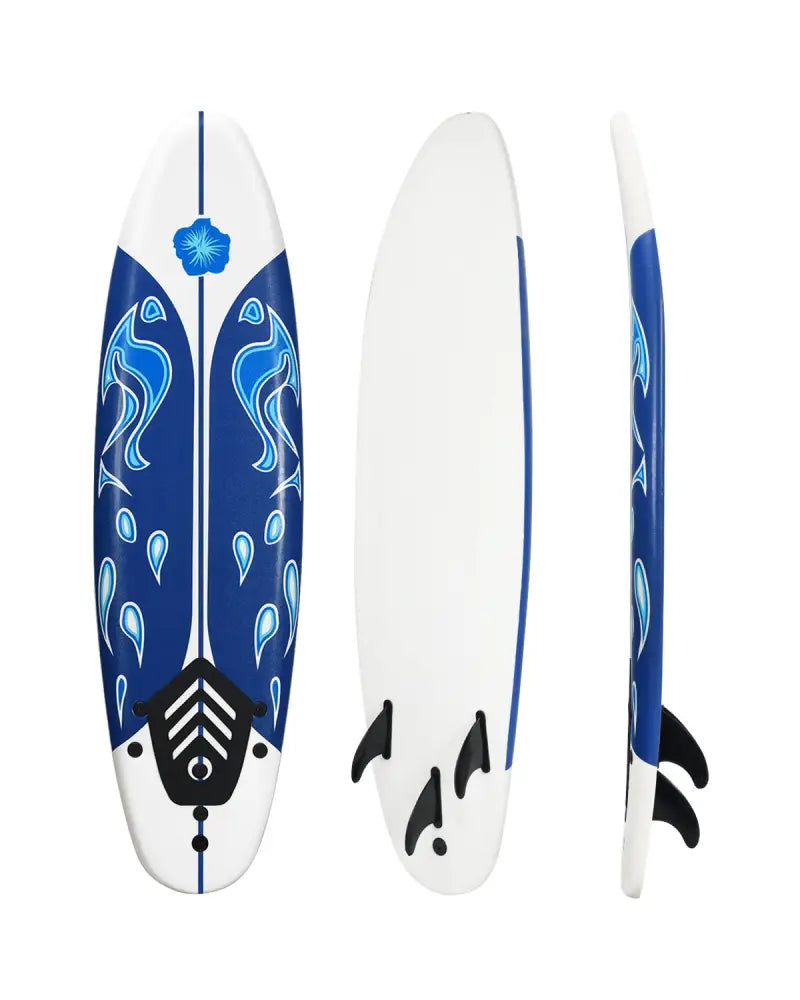 6 Feet Surf Foamie Boards Surfing Beach Surfboard-White - White - Surfing