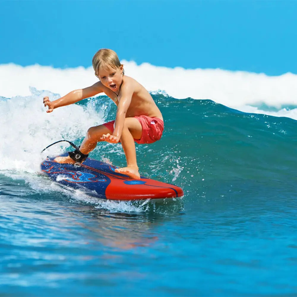 6 Feet Surfboard with 3 Detachable Fins-Red - Red - Surfing