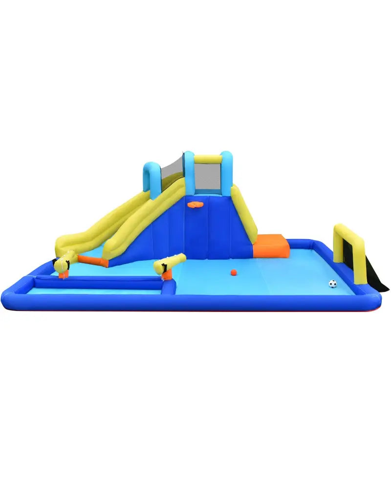 6-in-1 Inflatable Water Slide Jumping House without Blower - Inflatable Water Slides