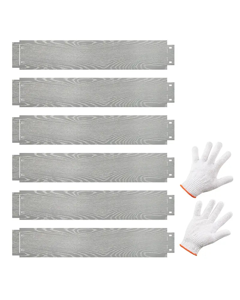 6-Pack 20 FT Galvanized Metal Landscape Edging for Lawn Yardï¼ˆPatentedï¼‰ - Silver - Raised Garden Beds
