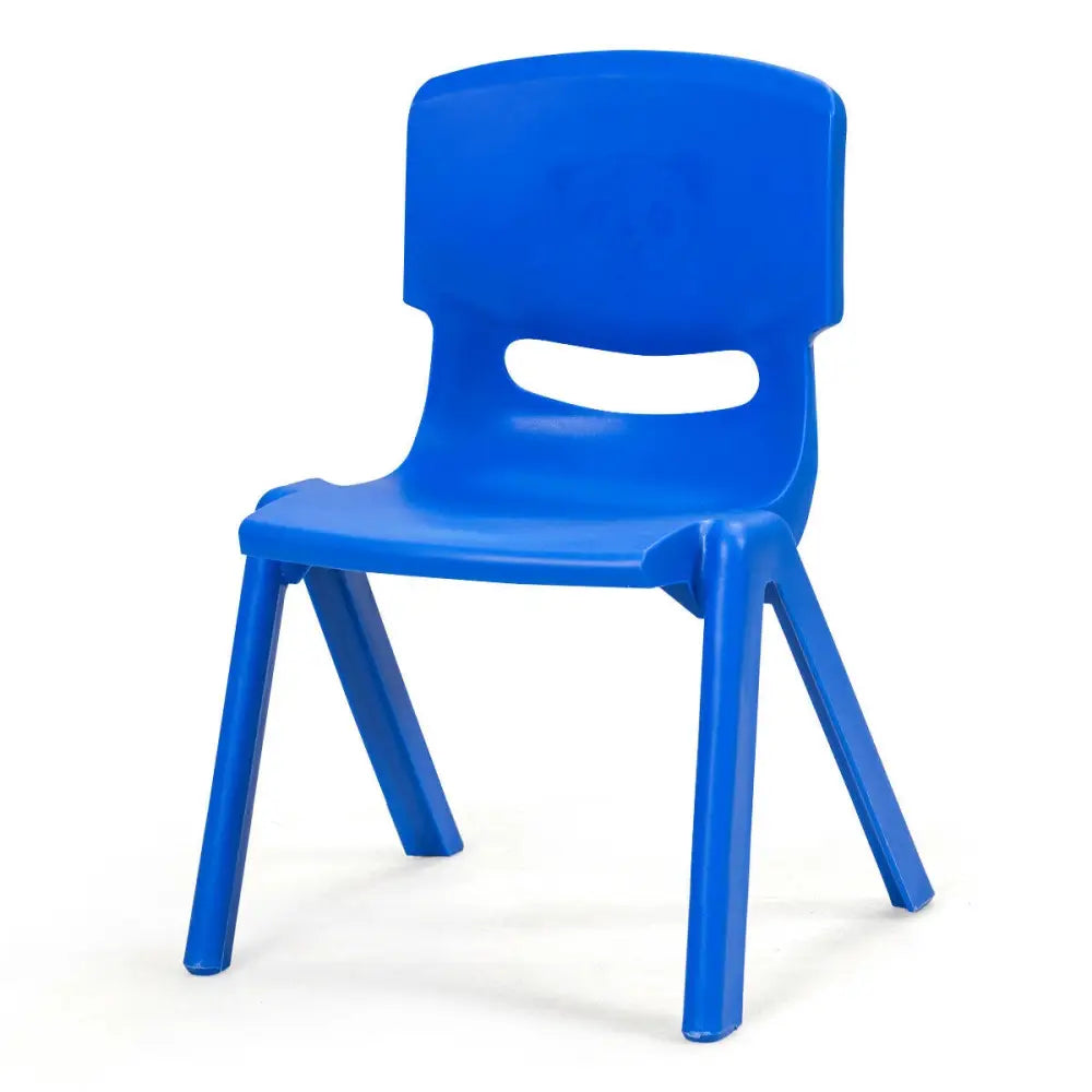 6-pack Kids Plastic Stackable Classroom Chairs-Blue - Blue - Kids Chairs & Seating