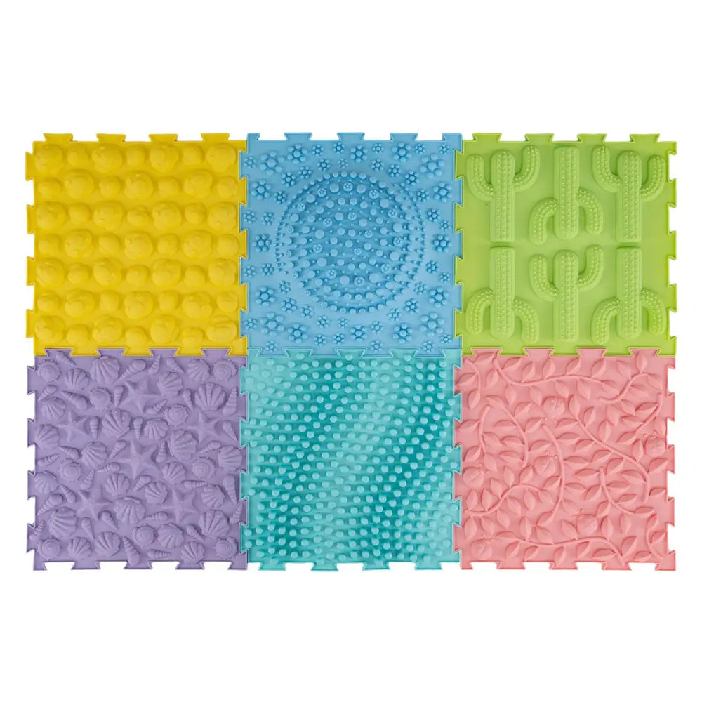6 PCS Interlocking Sensory Mats with Rich Colors for Kids Adults-Color - Color - Baby Gyms & Playmats