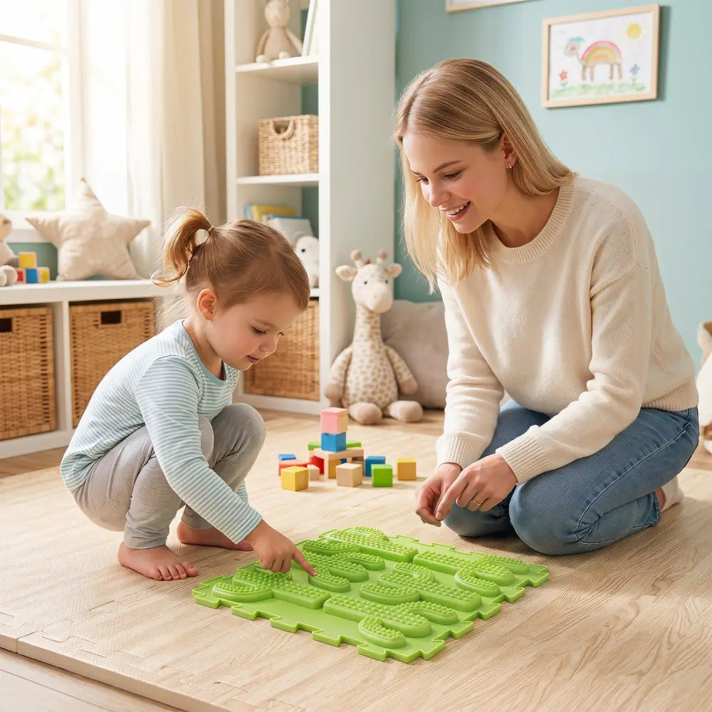 6 PCS Interlocking Sensory Mats with Rich Colors for Kids Adults-Color - Color - Baby Gyms & Playmats
