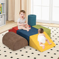 6-Piece Baby Climbing Blocks with 30D High-Density Foam and Carrying Handles-Multicolor - Multicolor - Climbers & Slides