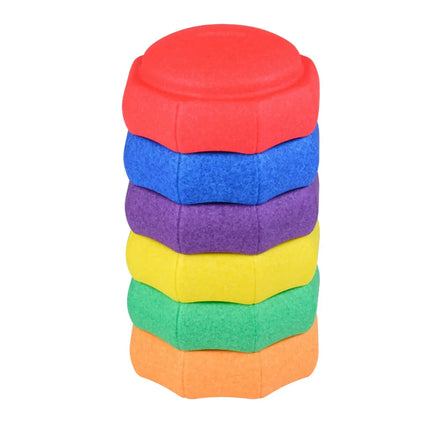 6-Piece Stepping Stones for Kids for Sensory Play and Coordination - Toy Sports