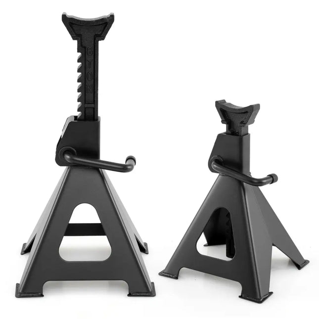 6 Ton 13000 lbs Capacity Metal Car Lifting Stands with 14-23 Inch Adjustable Height - Black - Garages