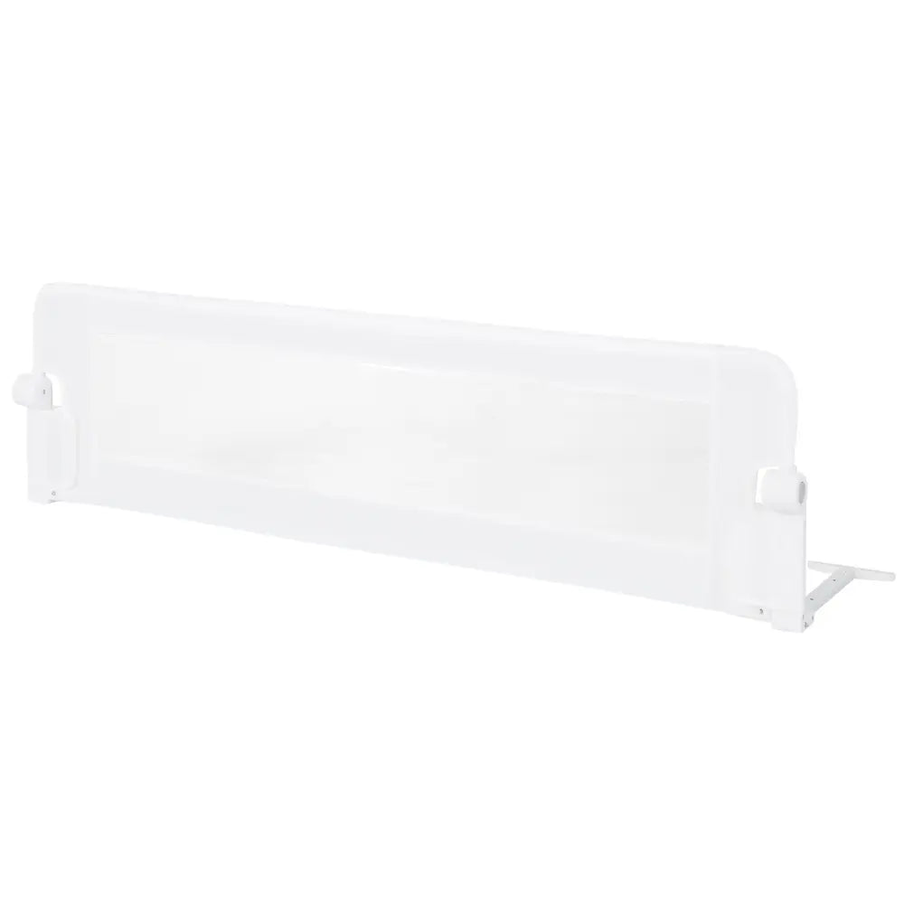 60-Inch Foldable Bed Rail Swing Down Baby Bed Guard Rail with Adjustable Safety Strap-White - White - Bed Rails