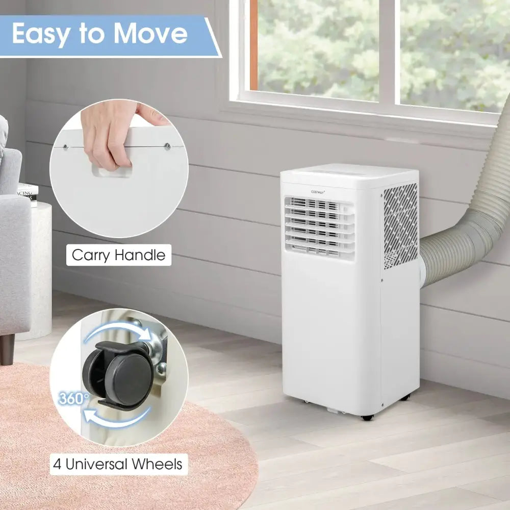 6000 BTU(SACC) Portable Air Conditioner Cools 250 Sq.Ft Costway