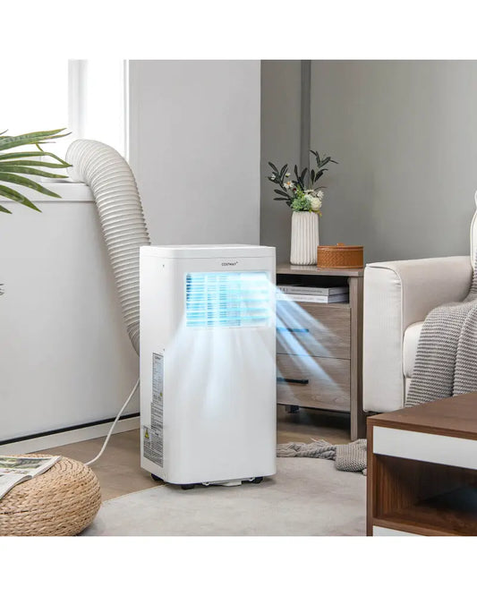 6000 BTU(SACC) Portable Air Conditioner Cools 250 Sq.Ft - White - Portable Air Conditioners