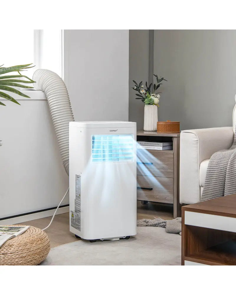 6000 BTU(SACC) Portable Air Conditioner Cools 250 Sq.Ft - White - Portable Air Conditioners