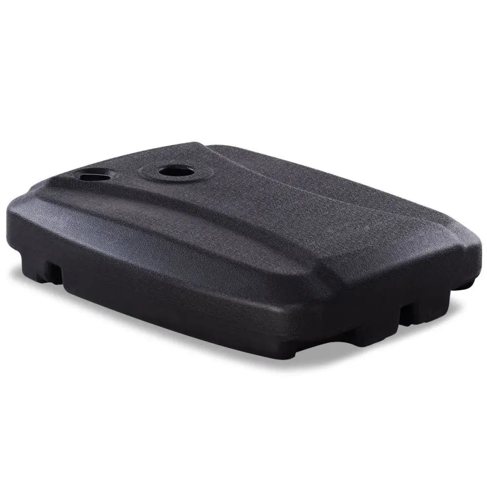 60L Plastic Weighted Fill Water Sand Wheel Patio Umbrella Base - Black - Outdoor Umbrella Bases