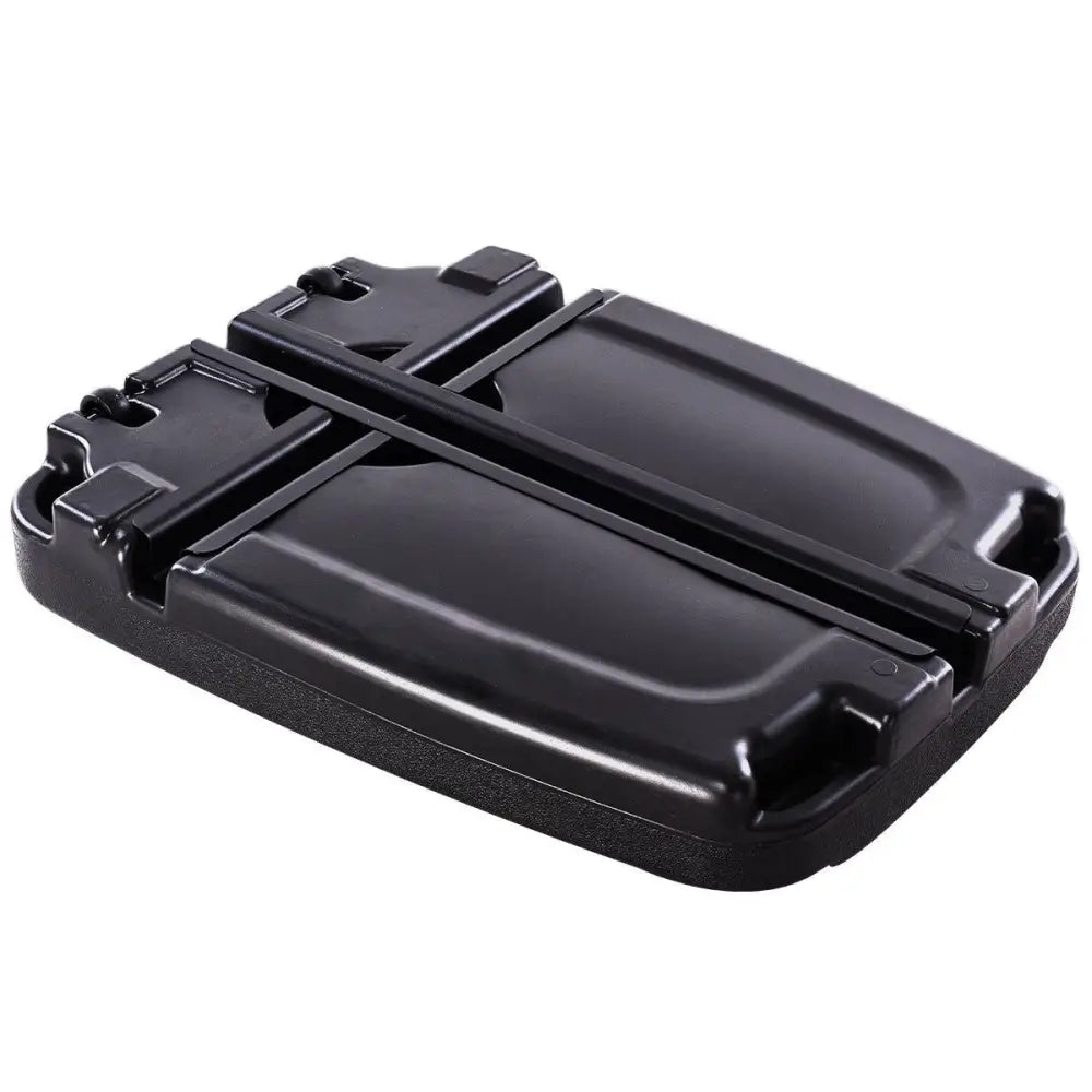 60L Plastic Weighted Fill Water Sand Wheel Patio Umbrella Base - Black - Outdoor Umbrella Bases