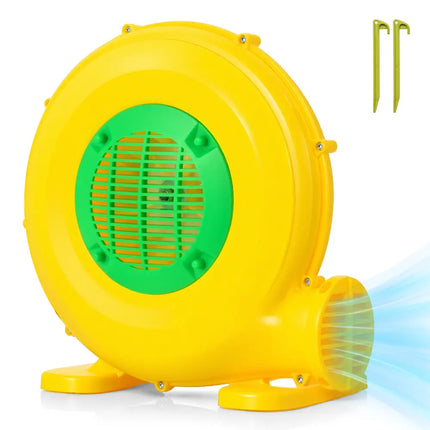 610W Bounce House Blower with Handle and Ground Stakes - Air Blowers