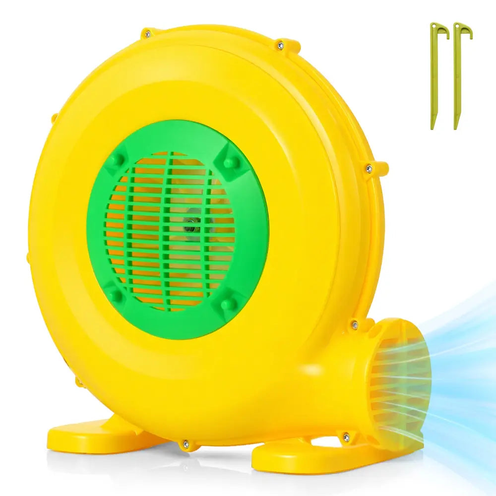 610W Bounce House Blower with Handle and Ground Stakes - Air Blowers