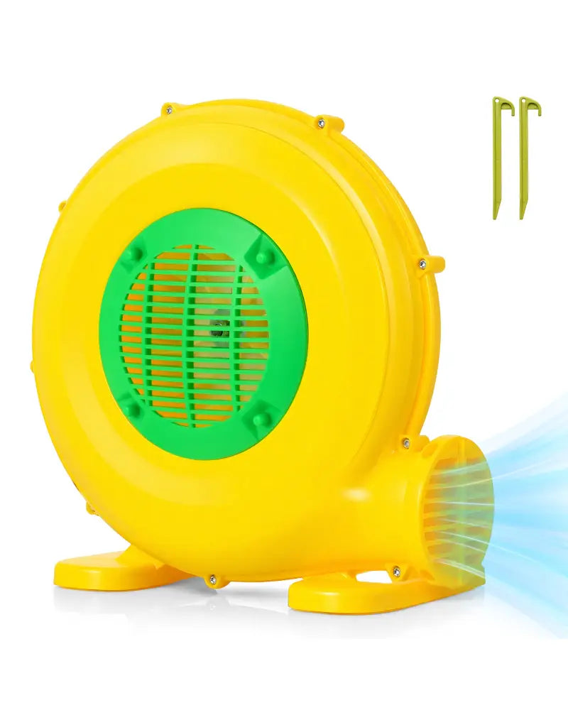 610W Bounce House Blower with Handle and Ground Stakes - Air Blowers