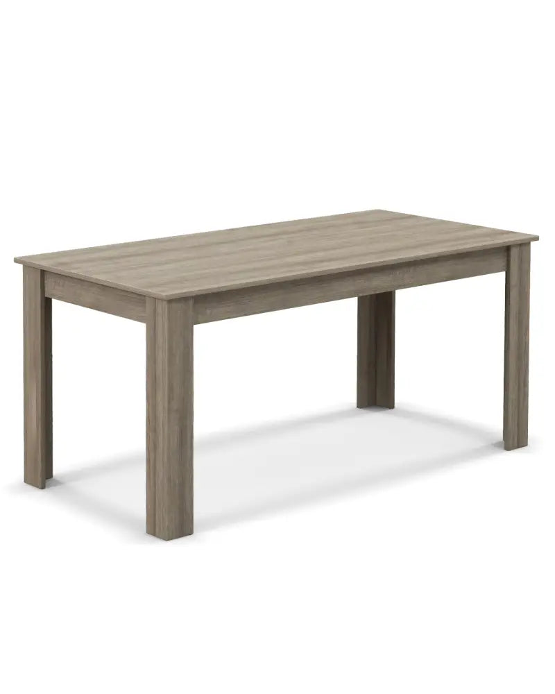 63 Inch Rectangular Modern Dining Kitchen Table-Light Gray - Light Gray - Dining Tables