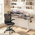 63 x 24 Inch Height Adjustable Sit Stand Computer Desk with 3 Memory Presets-Grey