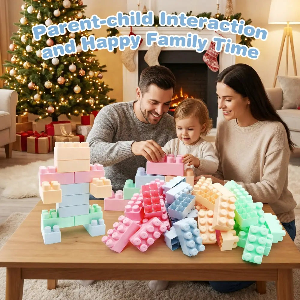 64 pcs Building Blocks for Toddlers Educational Toy - Learning Toys