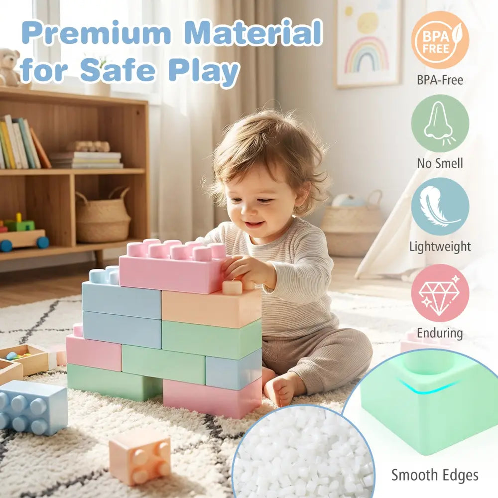 64 pcs Building Blocks for Toddlers Educational Toy - Learning Toys