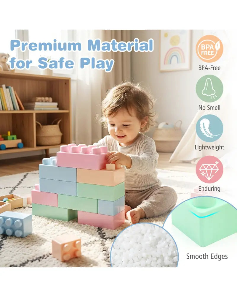 64 pcs Building Blocks for Toddlers Educational Toy - Learning Toys