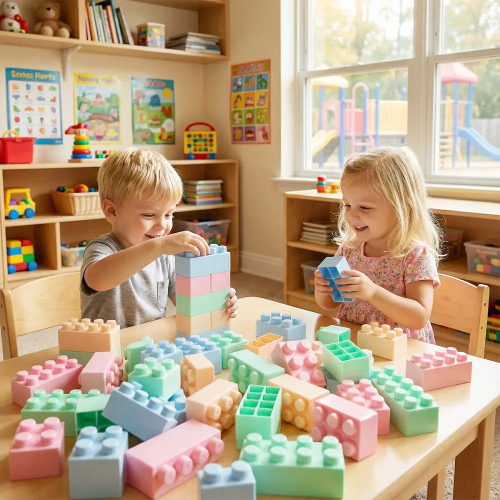 64 pcs Building Blocks for Toddlers Educational Toy - Learning Toys