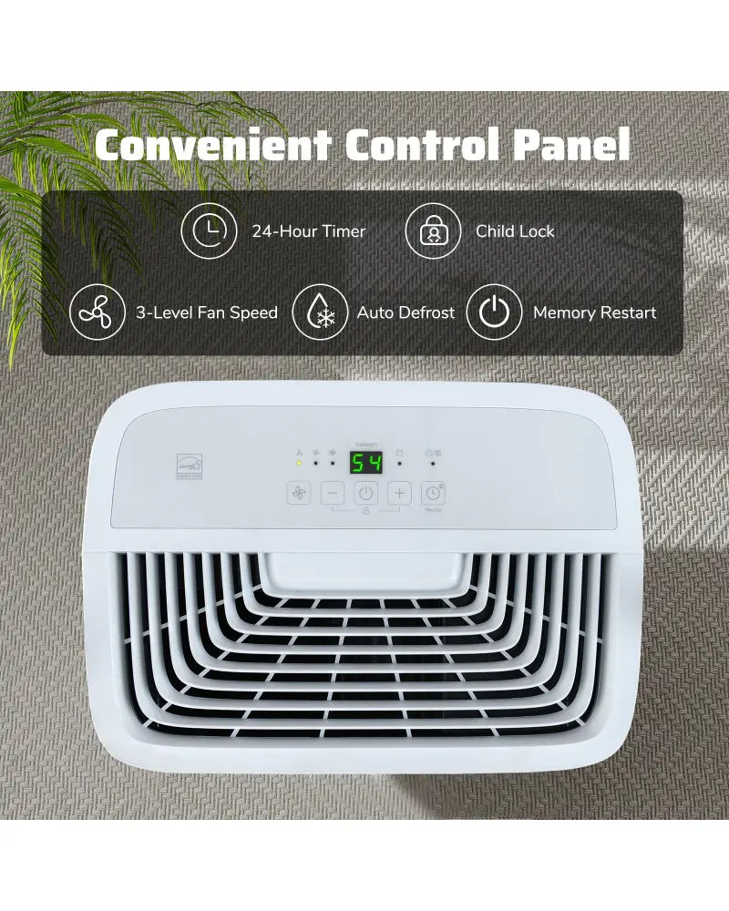 65 Pints Dehumidifier with 24H Timer and LED Display-White - White - Dehumidifiers