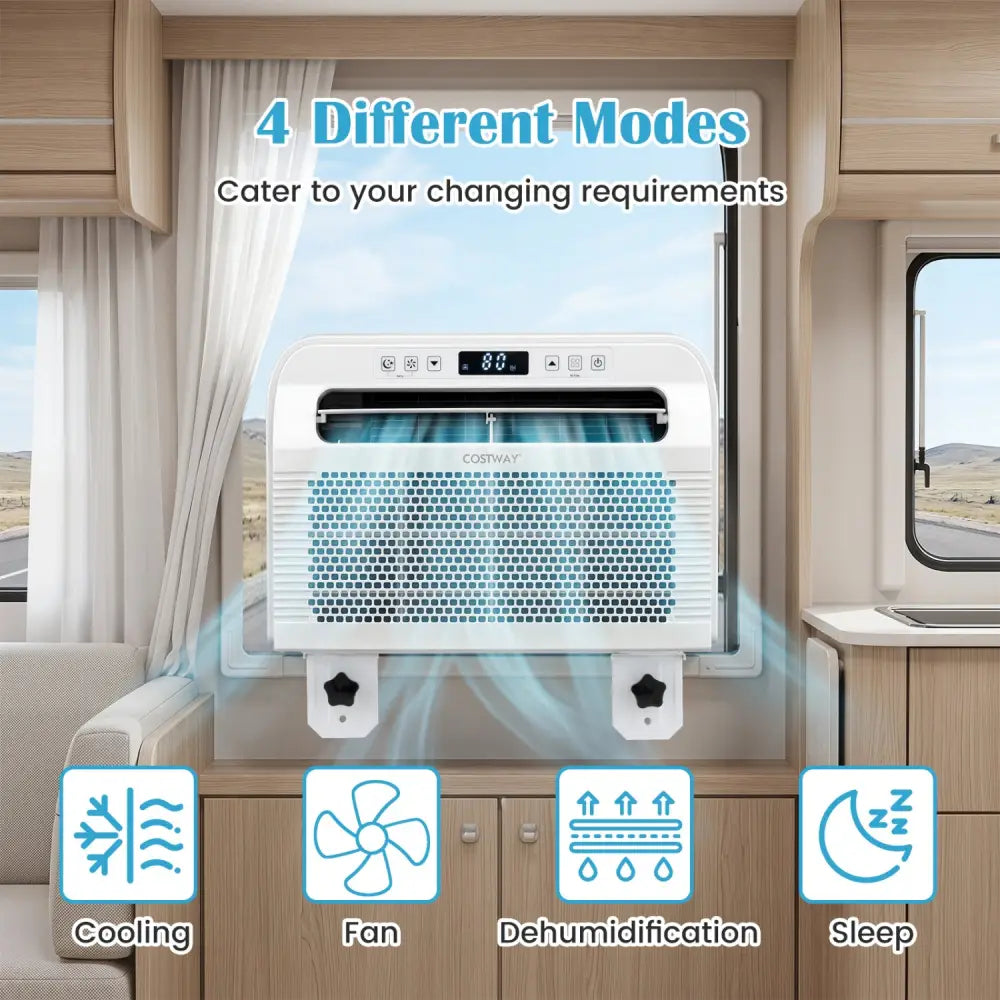 6500 BTU Window AC Unit with WiFi APP Voice Control 24H Timer and Quiet Operation-White - White - Mini Split Air