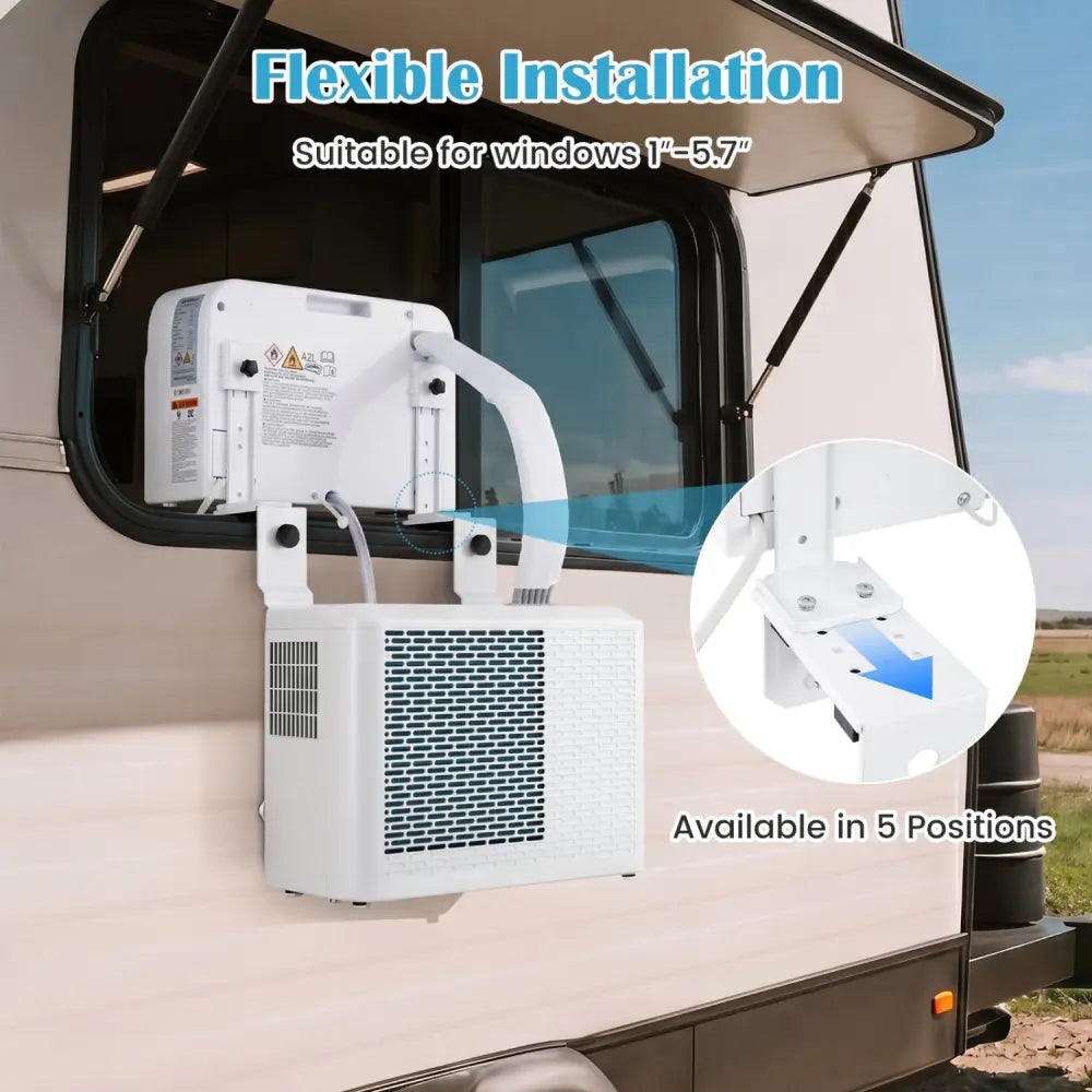 6500 BTU Window AC Unit with WiFi APP Voice Control 24H Timer and Quiet Operation-White - White - Mini Split Air
