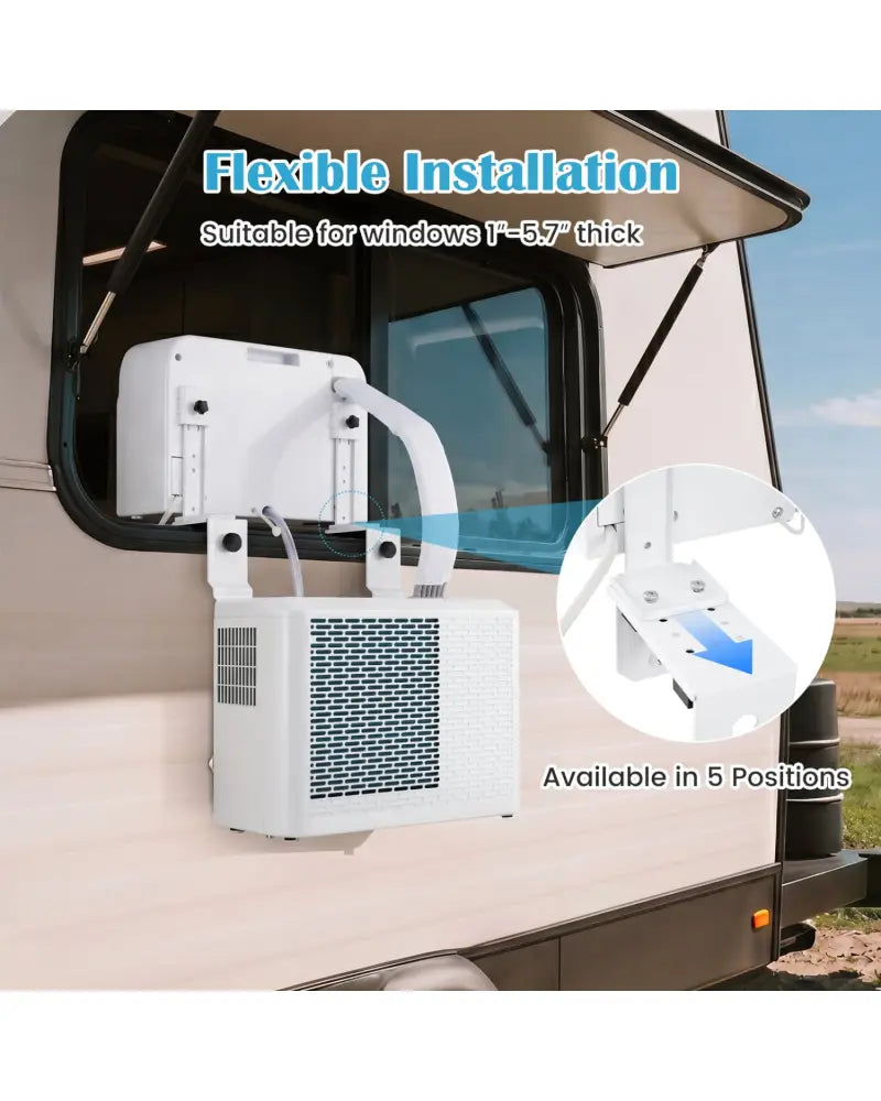 6500 BTU Window AC Unit with WiFi APP Voice Control 24H Timer and Quiet Operation-White - White - Mini Split Air