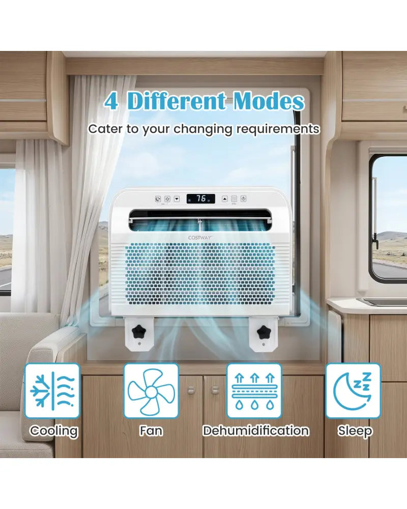 6500 BTU Window AC Unit with WiFi APP Voice Control 24H Timer and Quiet Operation-White - White - Mini Split Air