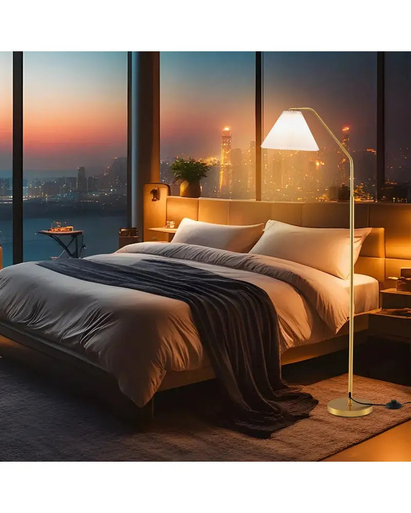 66’’ Arc Floor Lamp Modern Standing Lamp with Adjustable Lamp Head - Table & Floor Lamps