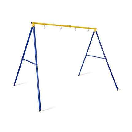 660 LBS Extra-Large A-Shaped Swing Stand with Anti-Slip Footpads (Without Seat)-Yellow - Yellow - Swing & Playsets