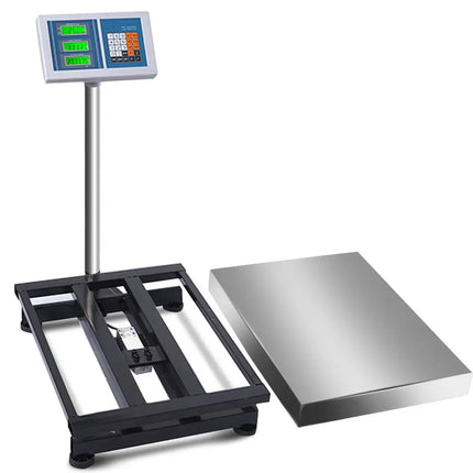 660 lbs Weight Computing Digital Floor Platform Scale - White - Kitchen Tools