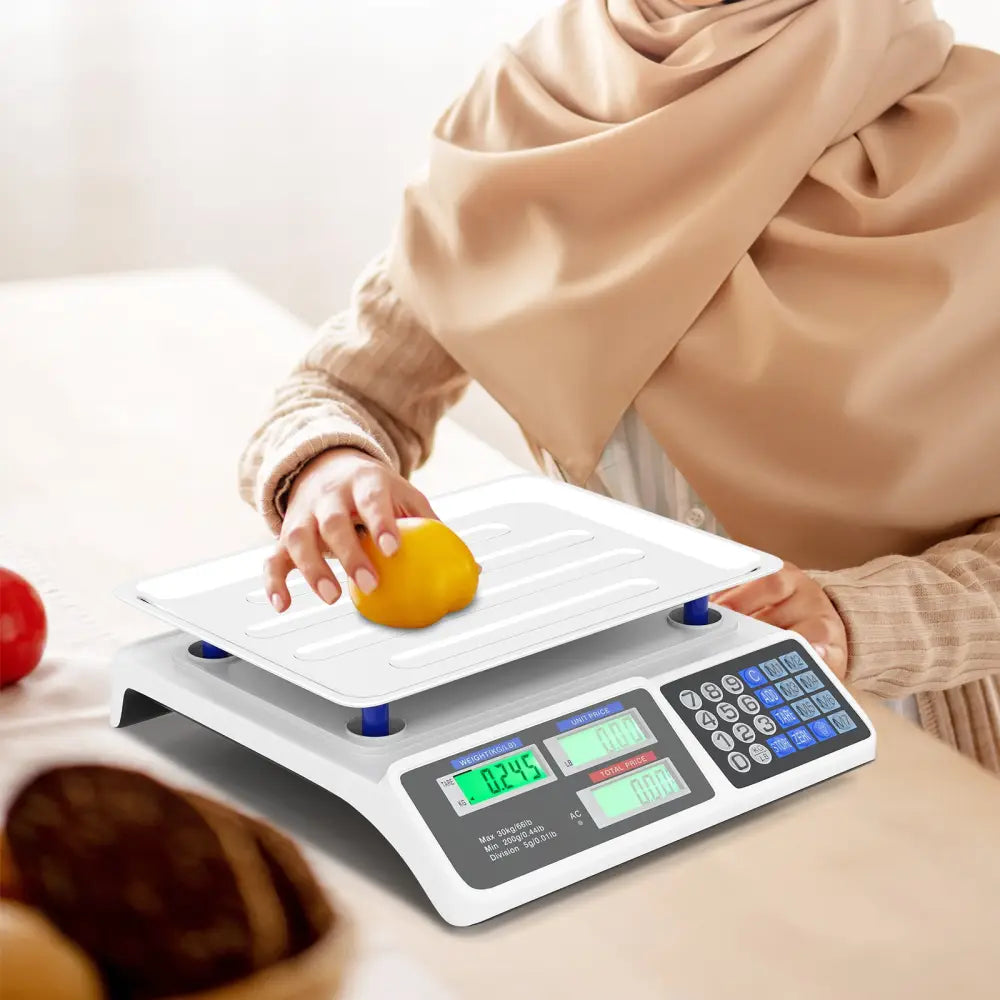 66lb Price Computing Scale Commercial Food Scale with Dual LCD Displays - Kitchen Tools