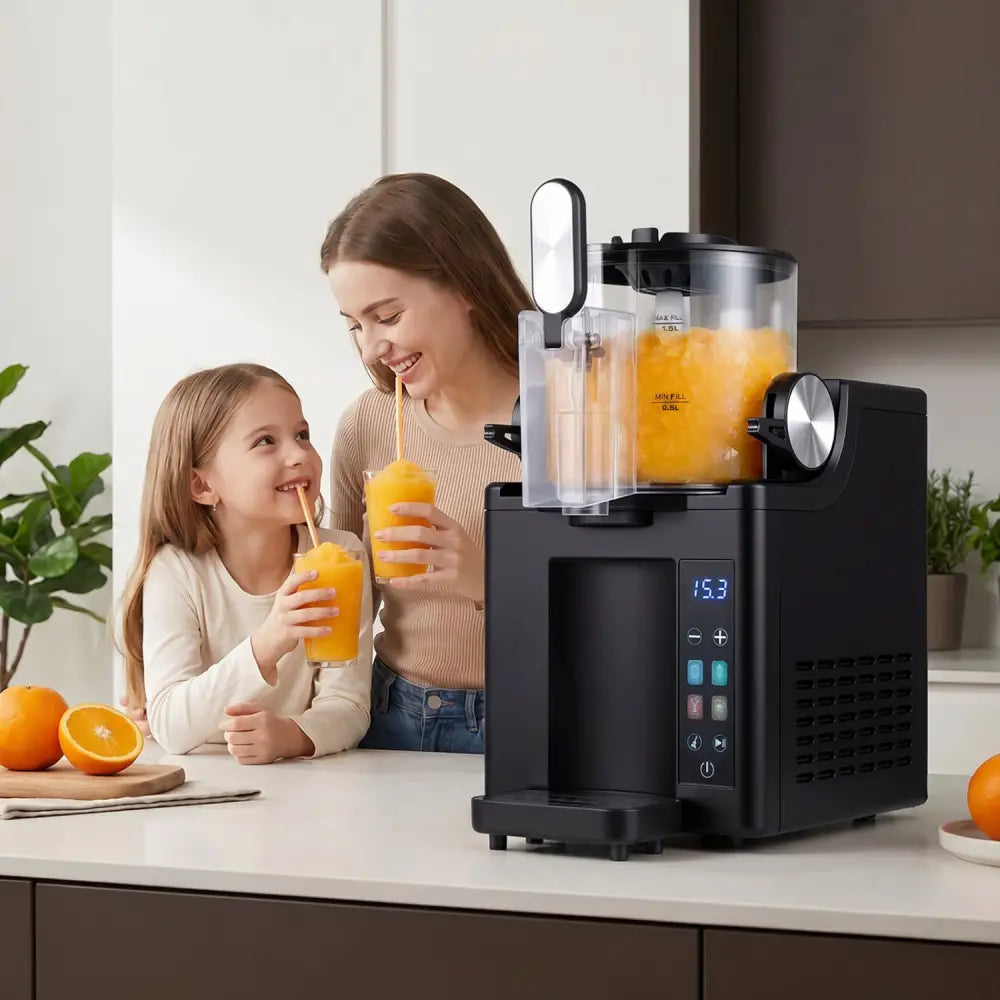 68 oz Frozen Drink Maker and Slushy Machine for Home-Black - Black - Ice Crushers & Shavers