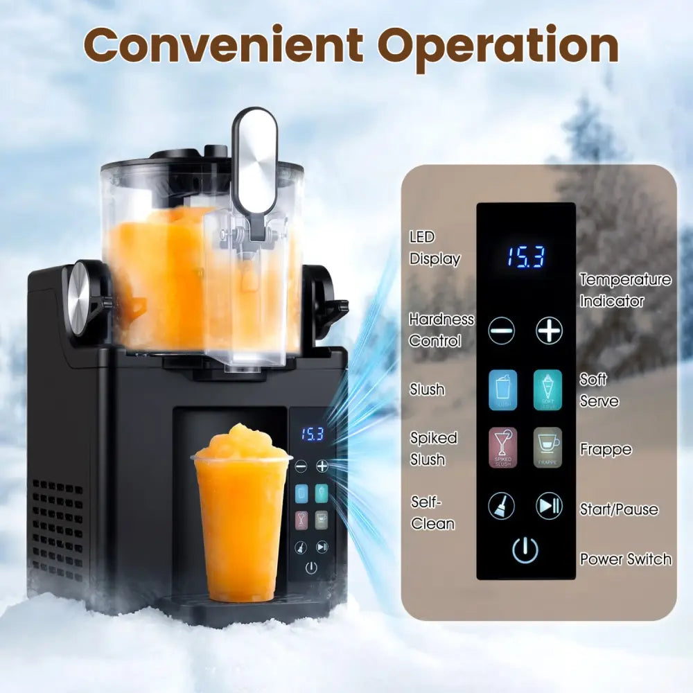 68 oz Frozen Drink Maker and Slushy Machine for Home-Black - Black - Ice Crushers & Shavers