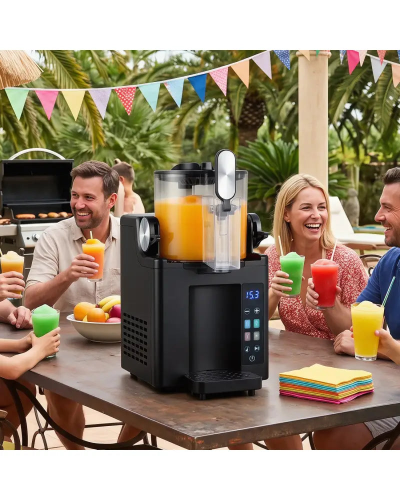 68 oz Frozen Drink Maker and Slushy Machine for Home-Black - Black - Slushie Machine