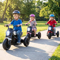 6V Kids Electric Motorcycle with LED Headlight and Music for Toddlers Aged 3-5-White