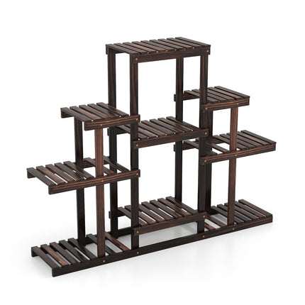 6-Tier Flower Wood Stand Plant Display Rack Storage Shelf