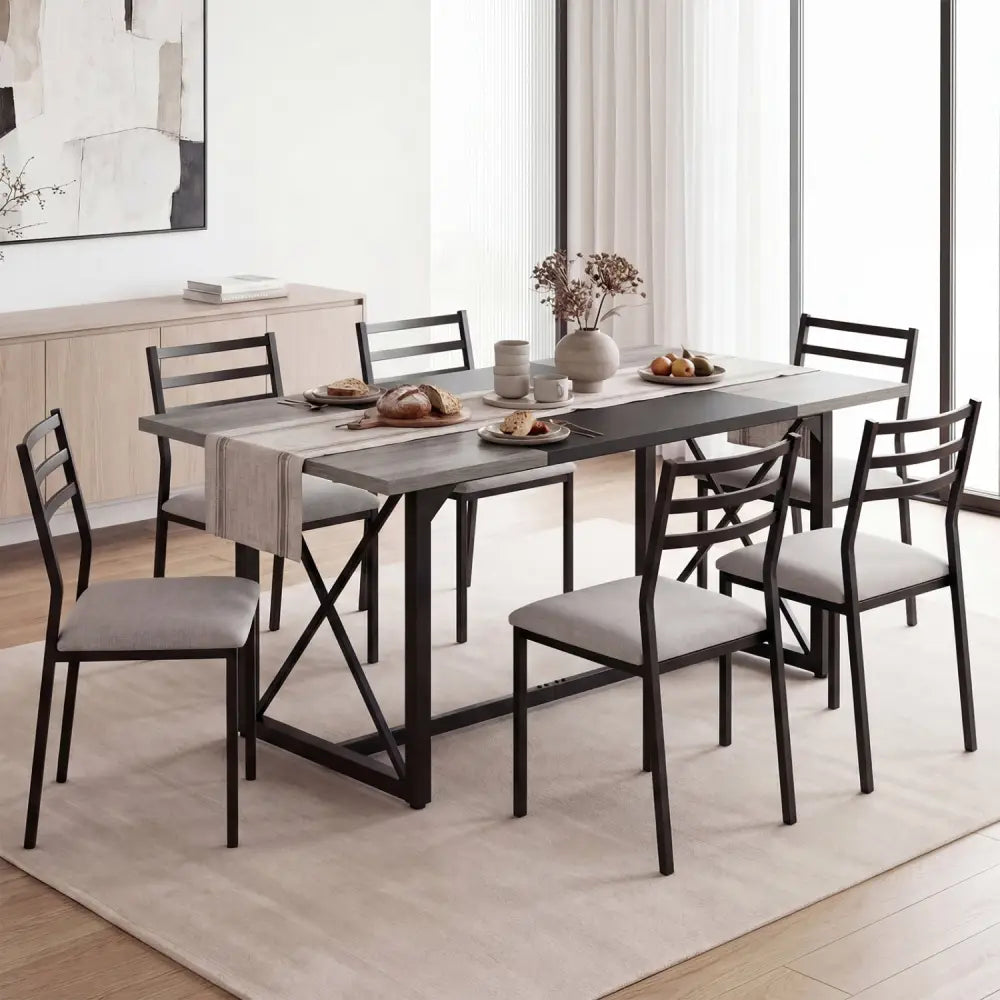 6FT Conference Table with Power Outlets Seats 6-8 People for Office-Natural - Natural - Office Desks