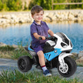 6V Kids 3 Wheels Riding BMW Licensed Electric Motorcycle-Blue - Blue - Powered Ride On Toys
