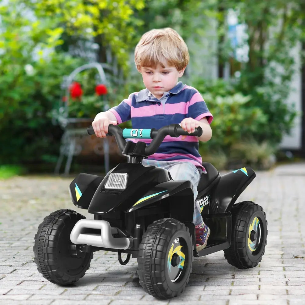 6V Kids Electric ATV 4 Wheels Ride - On Toy - Black - Oasis Home Essentials
