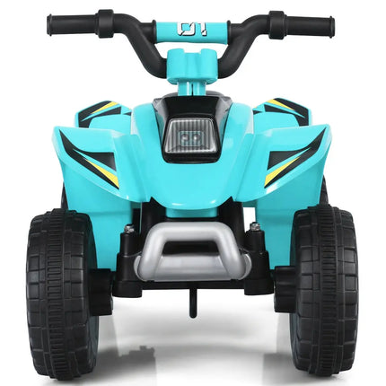 6V Kids Electric ATV 4 Wheels Ride-On Toy -Blue - Blue - Powered Ride On Toys