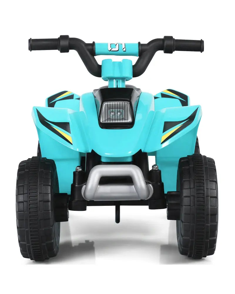 6V Kids Electric ATV 4 Wheels Ride-On Toy -Blue - Blue - Powered Ride On Toys
