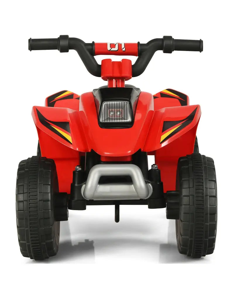 6V Kids Electric ATV 4 Wheels Ride-On Toy-Red - Red - Powered Ride On Toys