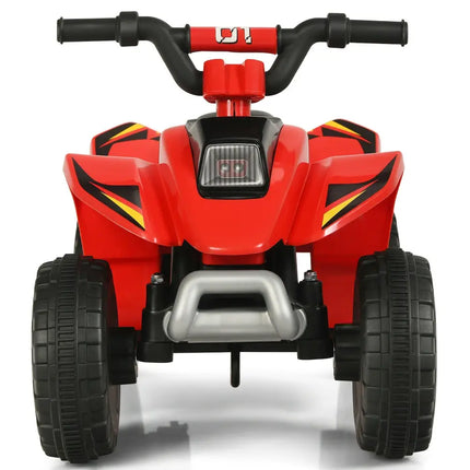 6V Kids Electric ATV 4 Wheels Ride-On Toy-Red - Red - Powered Ride On Toys