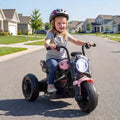6V Kids Electric Motorcycle with LED Headlight and Music for Toddlers Aged 3-5-Pink - Pink - Powered Ride On Toys