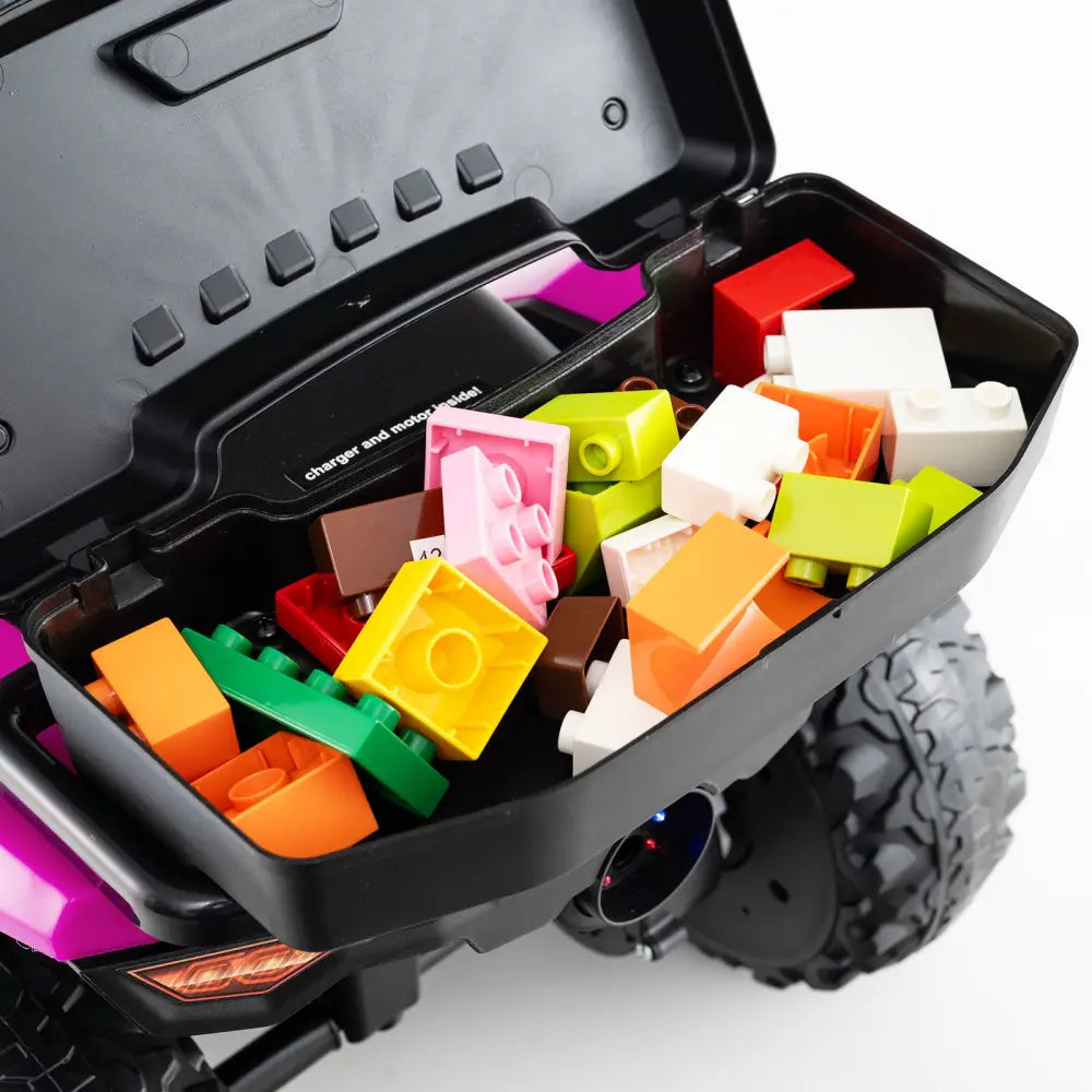 6V Kids Ride On ATV with Spray Function and Storage Box with Music-Pink - Pink - Powered Ride On Toys